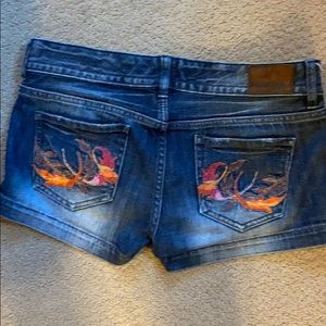 Express embroidered shorts